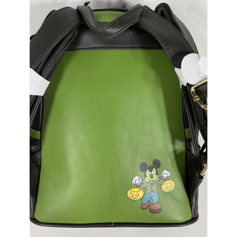 Loungefly Disney Mickey Mouse Frankenstein Halloween Backpack Glow In The Dark - Picture 6 of 11
